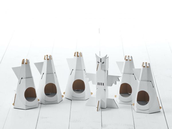 Indian camp 5 Tepees and 1 Totemstake 印第安村 - D2510X